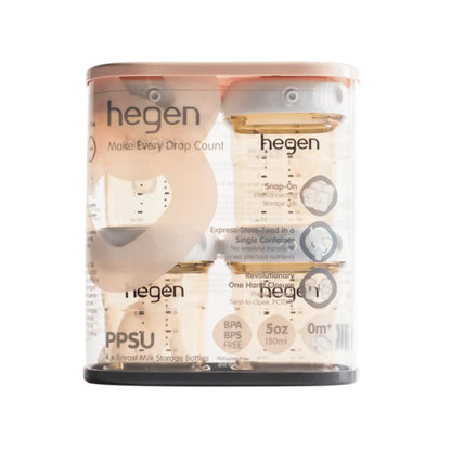 Hegen PPSU Breast Milk Storage - 150ml/5oz - 4-Pack