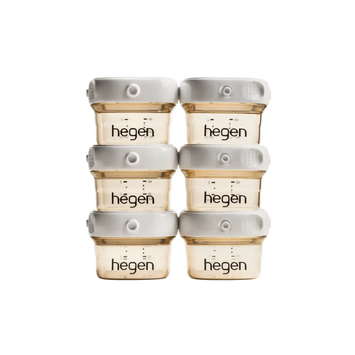 Hegen PPSU Breast Milk Storage - 60ml/2oz Breast - 6-Pack