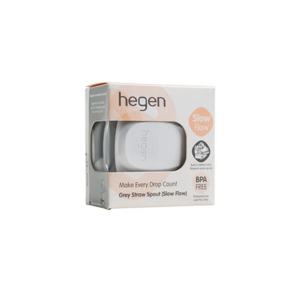 Hegen Straw Spout - 6 Months Plus - Slow Flow - (Only for 8oz/240ml) - Grey